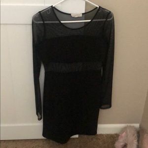Black mesh dress